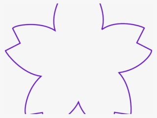 Purple Rose Clipart Leaf Outline - Clip Art