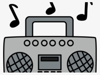 Radio Clipart Boombox - Radio Clipart Black And White