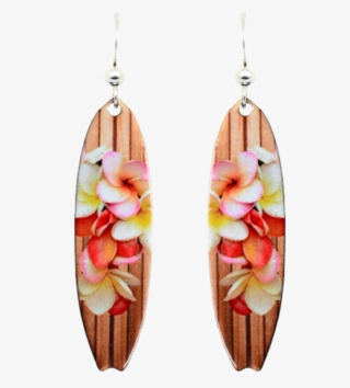 Teak Plumeria - Earrings