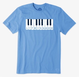 Men's Piano Keys Crusher Tee - Bolt Up Chargers Shirt