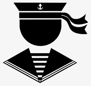 This Free Icons Png Design Of Sailor B/w