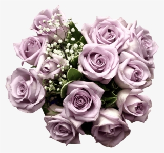 Purple Roses Png - Bouquet Of Purple Flowers Png