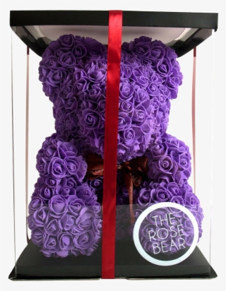 Purple Rose Bear