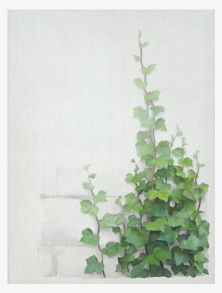 Watercolor Vines, Climbing Plant Cotton Linen Wall - Green Creeper Wall Painting