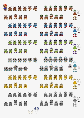 Click For Full Sized Image Goombas And Spiked Goombas - Circle