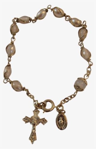 Jesus And Rosary Png - Bracelet