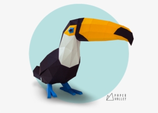 Save To Collection - Toucan 3d Paper Model