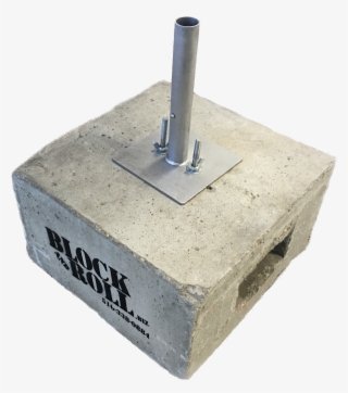 Pole Base 8 On Block - String Light Freestanding Poles
