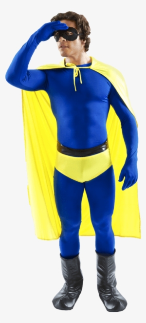 Superhero Cape - Blue And Yellow Superhero