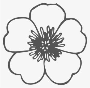 Poppy Clipart Black And White Poppy Black And White - Flower Clip Art Black And White