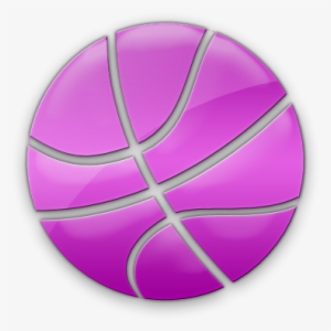 Basketball Icon - Pink Basketball Transparent Background
