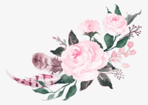 Report Abuse - Watercolor Pink Flowers
