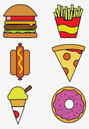 Free Fast Food Vector Graphics - Transparent Fast Food Vector