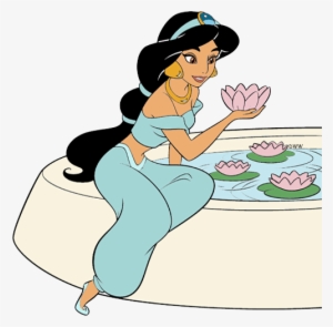 Mirror Jasmine By The Fountain - Princess Jasmine Png