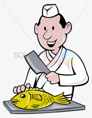 Stock Illustration Of Old Fashioned Cartoon Rendering - Butcher Cartoon