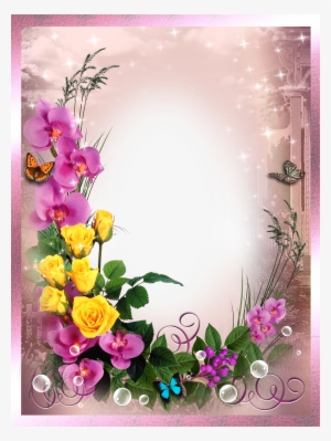 Frame With Bird Png Image, Beautiful Printable Frame - Hd Photo Frame Png