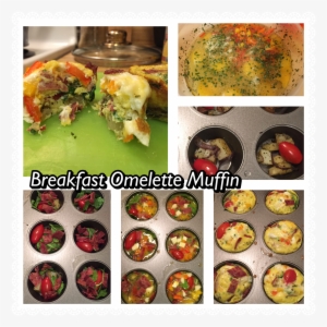 Omelette Muffins With Eggs, Grilled Onions & Potatoes, - Side Dish