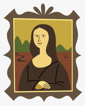 Stylized Mona Lisa - Clip Art Mona Lisa