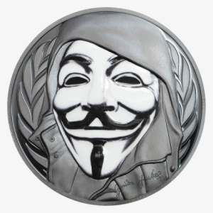 Cook Islands 2016 5$ Guy Fawkes Mask Anonymous V For - Guy Fawkes Mask Art