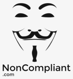 Noncompliant Logor - V For Vendetta Mask Stencil