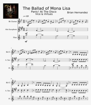 The Ballad Of Mona Lisa Sheet Music Composed By Panic - Fluorescent Adolescent Sheet Music
