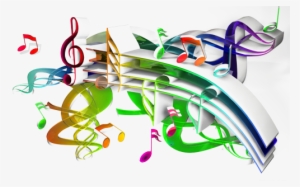Colorful Music Png Download - Music Notes