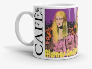 Always Smile Like Mona Lisa Pop Art Portrait Mug By - Coffee Cup
