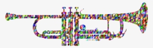 Colorful Prismatic Chromatic Rainbow Trian - Jazz Instruments Cartoon Png