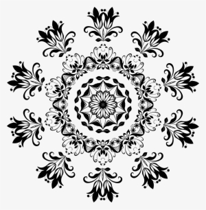 Big Image - Line Art Floral Designs Png