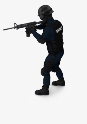 Swat Download Transparent Png Image - Police With Gun Png