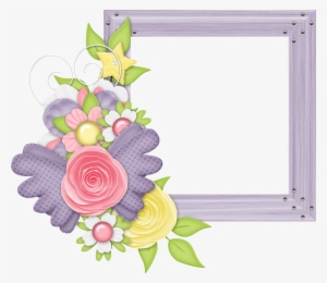 Flower Clipart Frame Design - Cute Photo Frame Design