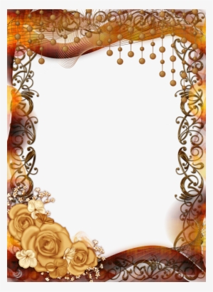 Gold Flower Frame Png Pic - Frame High Quality Png