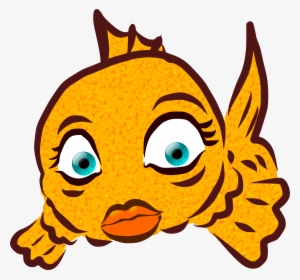 Goldee Png Library Stock - Gold Fish Cartoon Png