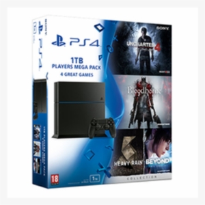 2 Ps4 1tb Bundle - Sony Playstation 4 - 1tb Players Megapack - 4 Games