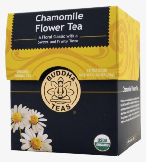 Buddha Tea Organic Tea Chamomile 18 Bag - Buddha Teas Reishi Mushroom Tea - 18 Tea Bags