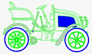 How To Set Use Green Old Fashioned Car Clipart