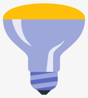 Mirrored Reflector Bulb Icon - Incandescent Light Bulb