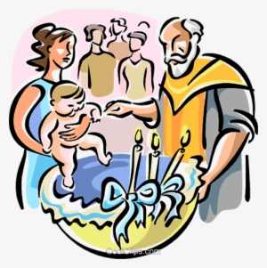 Orthodox Baptism Royalty Free Vector Clip Art Illustration - Orthodox Baptism Transparent Background