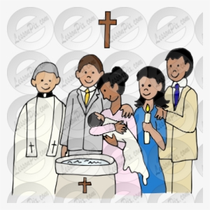 Baptism Picture For Classroom - Godparent