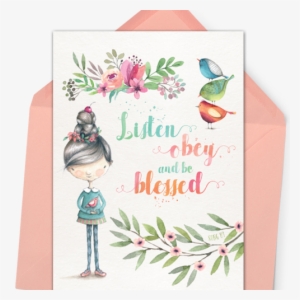 Listen Obey And Be Blessed - Open Garden Day 2017 Yard Sign