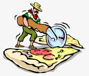 Man Slicing Pizza