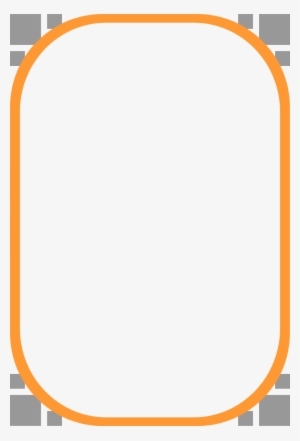 Orange Border Frame Png Peoplepng Com - Frame Png Clipart