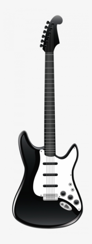 Black And White Guitar Clipart - Guitar Png Clip Art