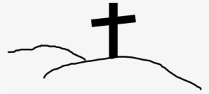 Cross On Hill Clip Art - Cross On Hill Png