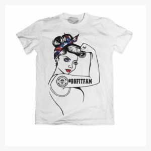 Barbells And Handcuffs "girl Power" - Adult T-shirt - Monseiur Puddle Duck Design