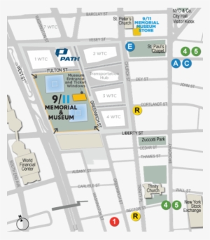 Group Bus Access - 911 Memorial On Map