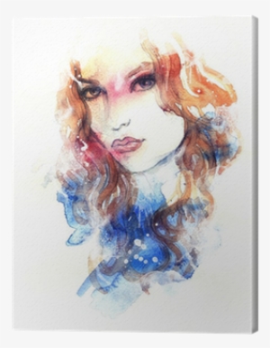 Beautiful Woman Face - Visual Arts