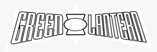 Green Lantern Logo Black And White - Line Art