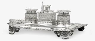 Paul Storr George Iii Silver Inkstand - Scale Model