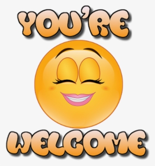 Emoji World You're Welcome - Smiley